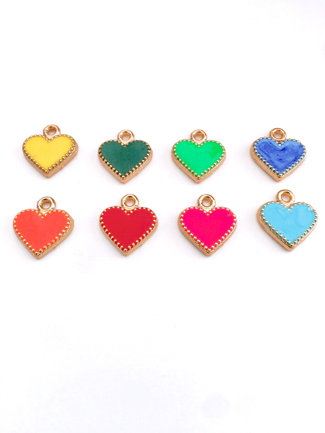 Mineli Kalp kolye Ucu