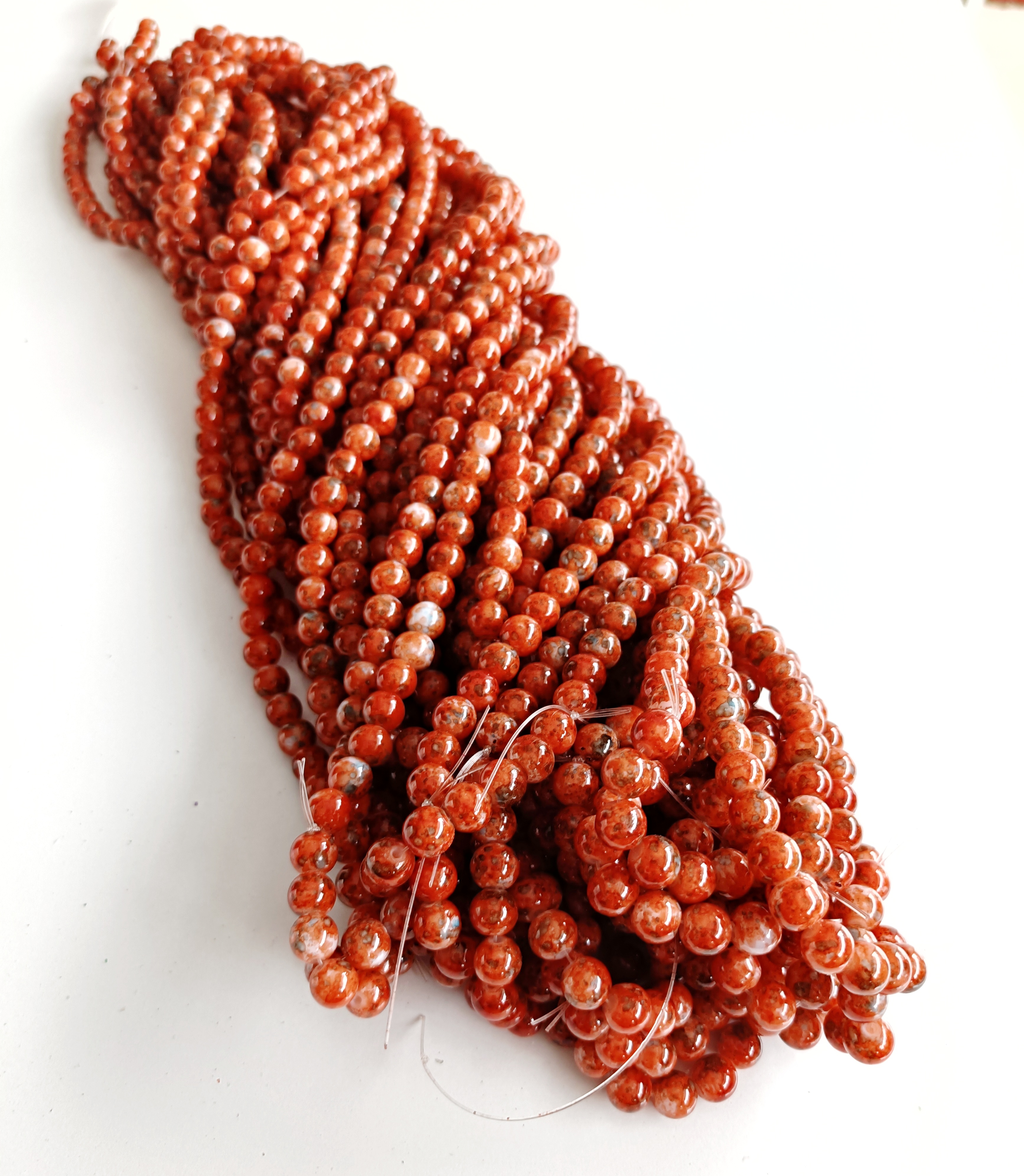 Kiremit 8mm. Dizi Cam Boncuk