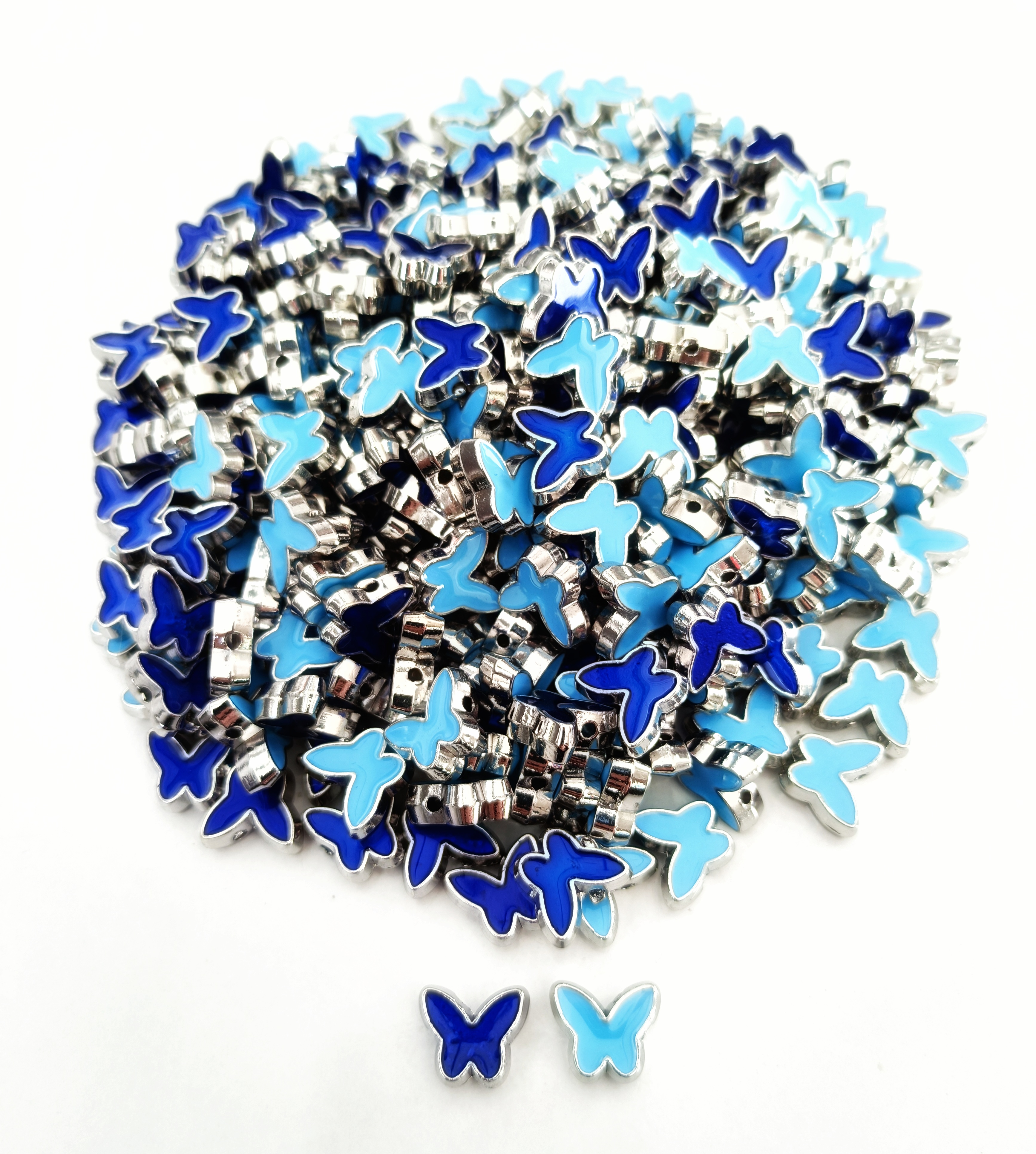 Silver Mineli Kelebek Takı Ara Malzemesi