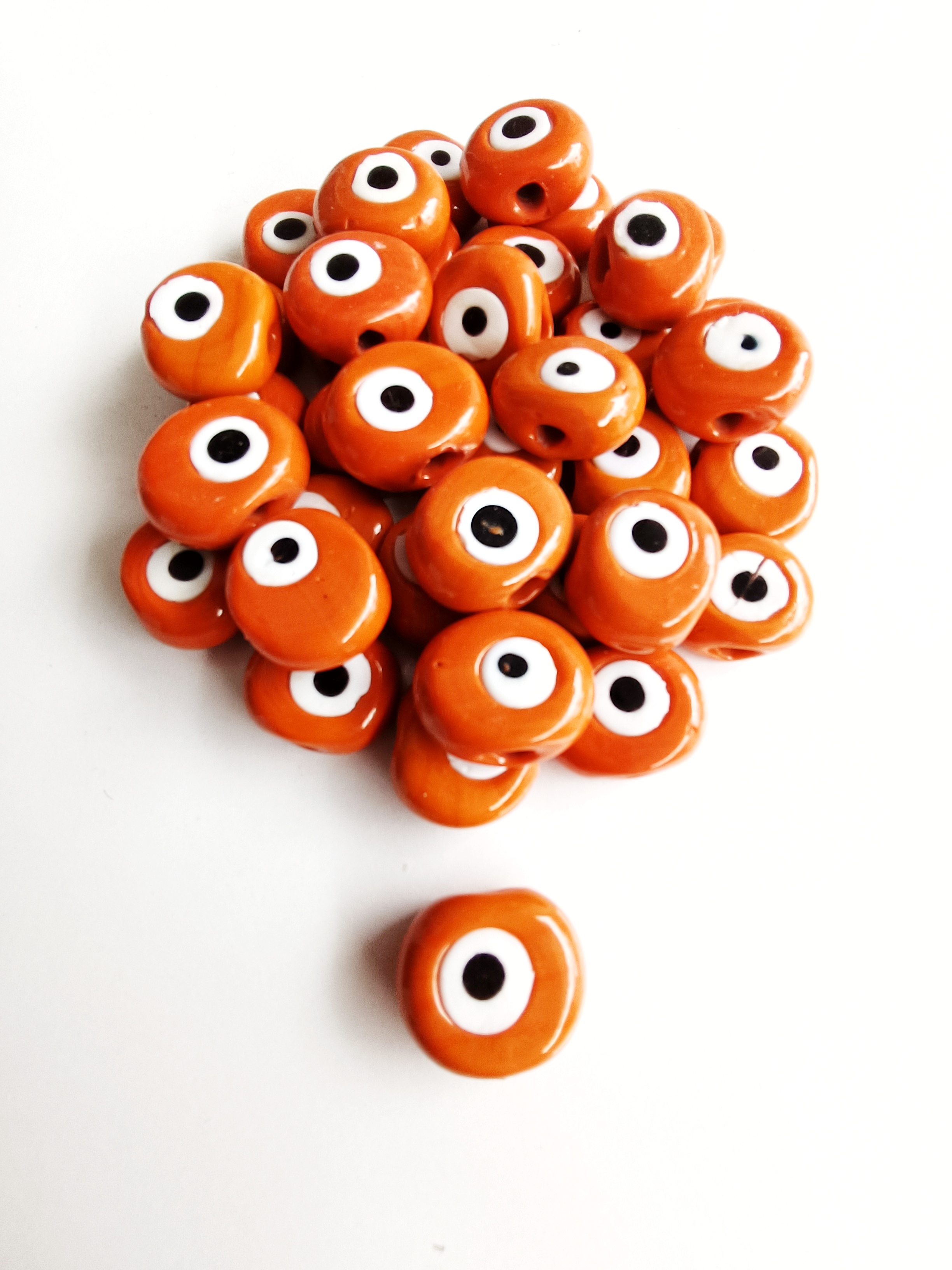 Turuncu Cam Danagöz Nazar Boncuğu