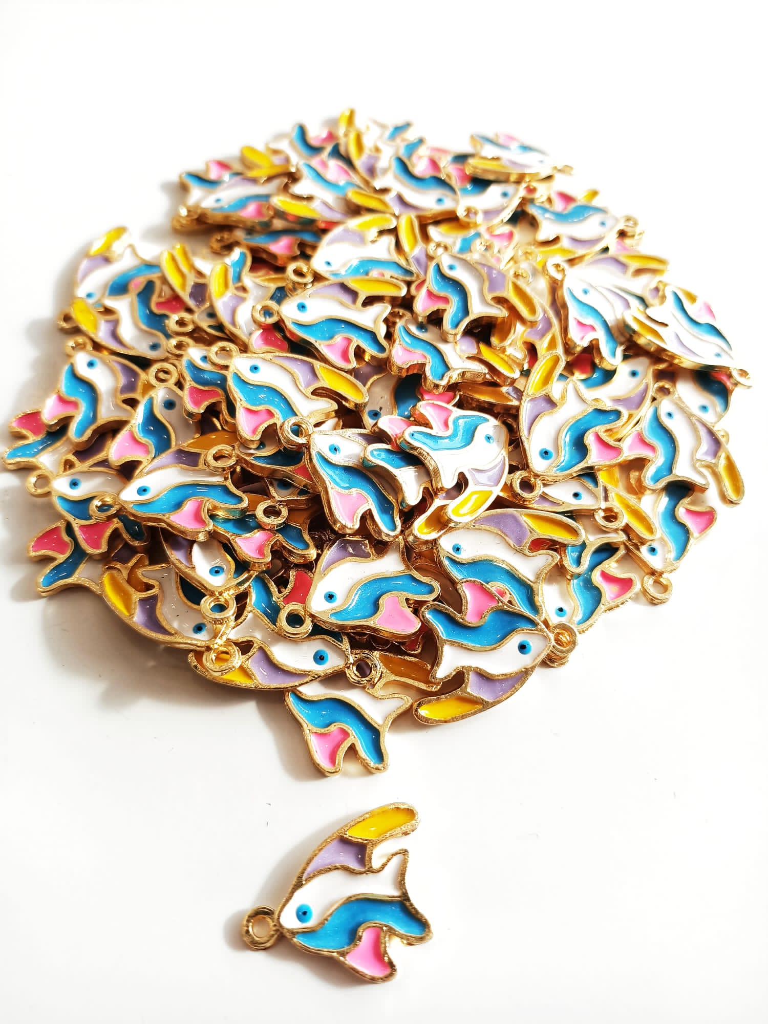 Renkli Balık Kolye Ucu