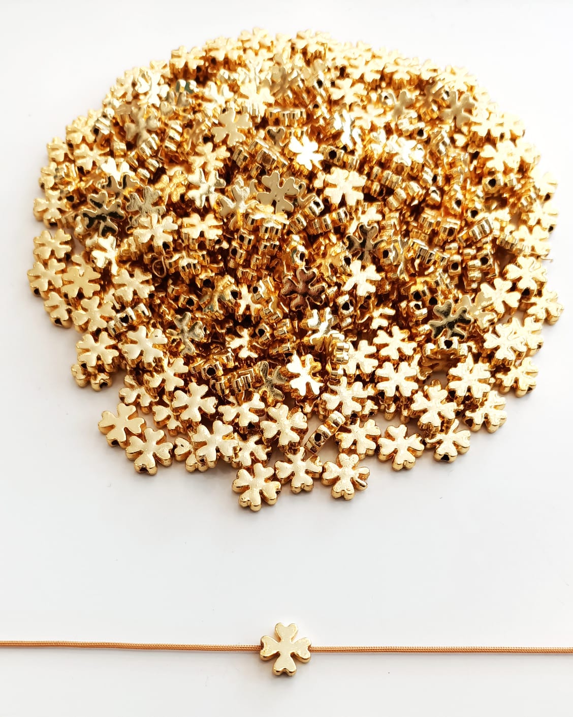  Altın Kaplama Yonca Kolye Ucu