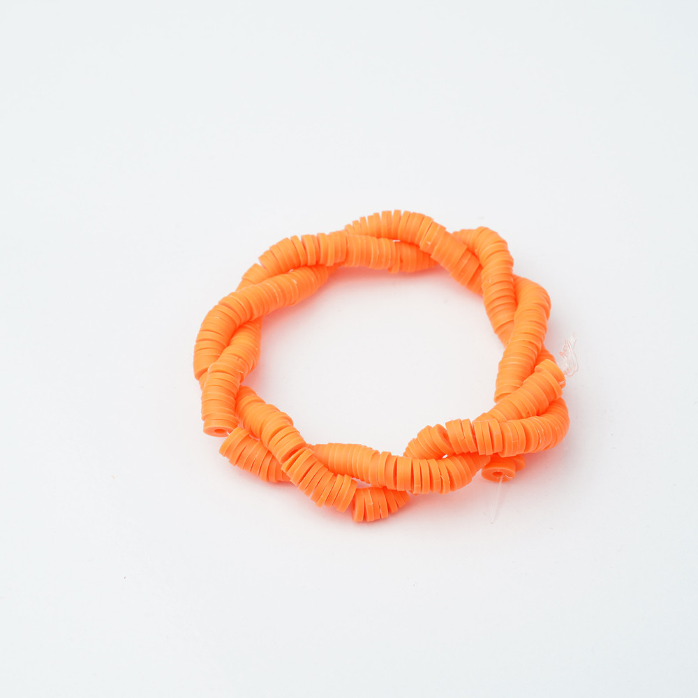 Turuncu Fimo Boncuk Fb0019