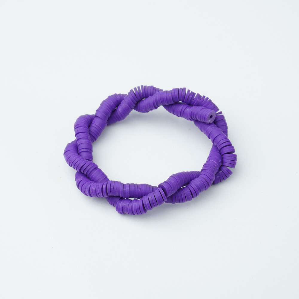 Koyu Mor Fimo Boncuk Fb0030