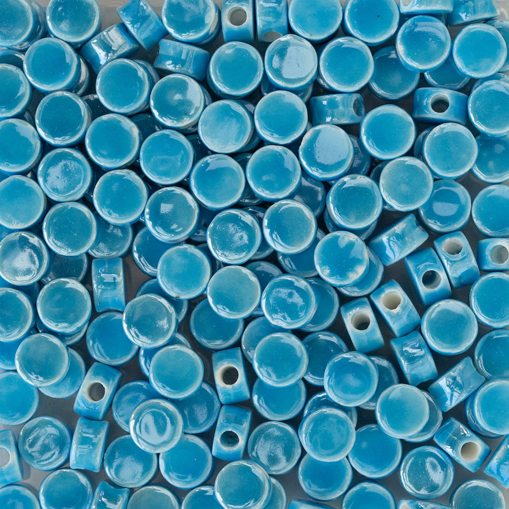  Yassı Yuvarlak Seramik Boncuk Scb0001