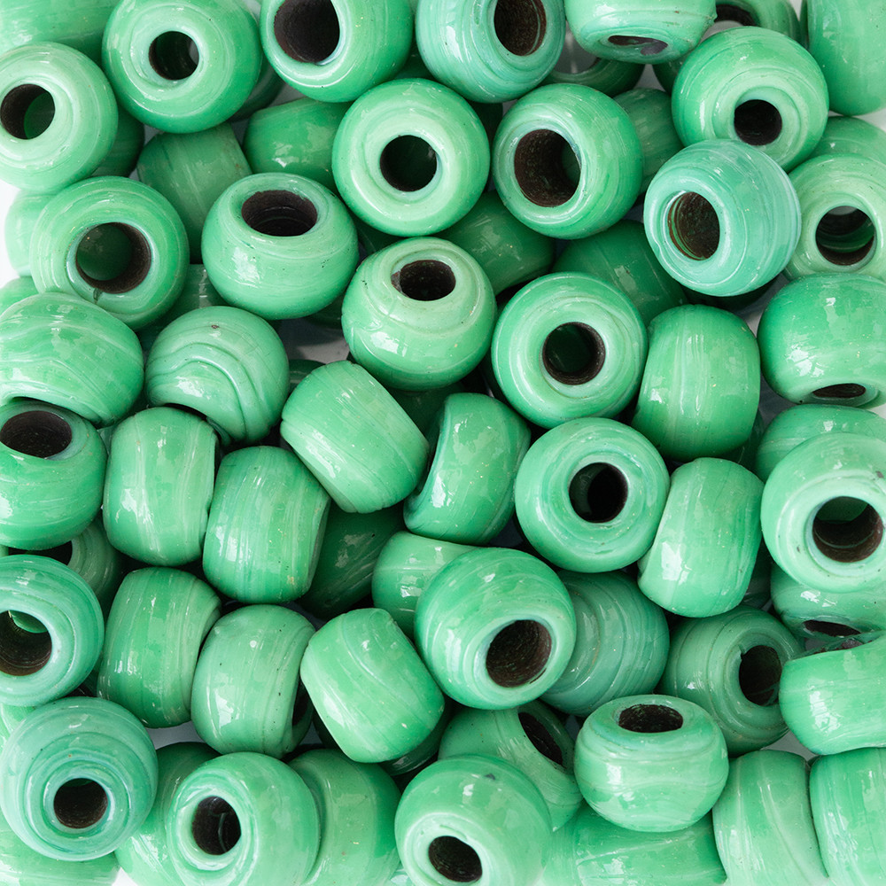 Yeşil Yuvarlak Cam Boncuk Scb0041