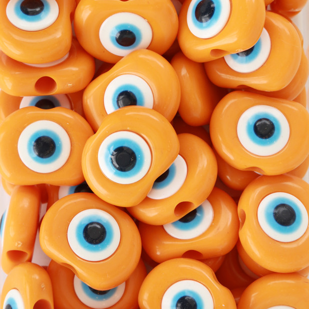 Turuncu Yassı Plastik Dana Göz Pnb0007