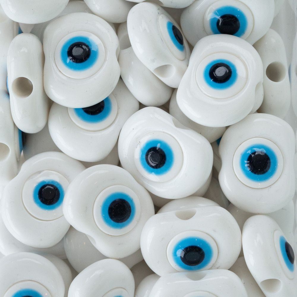 Beyaz Yassı Plastik Dana Göz Pnb0009