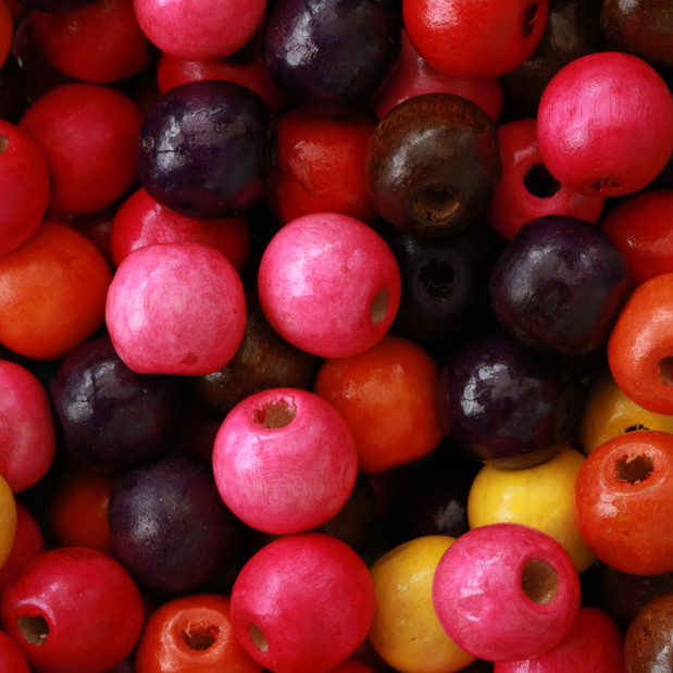 Mix 10mm Ahşap Boncuk Ab002