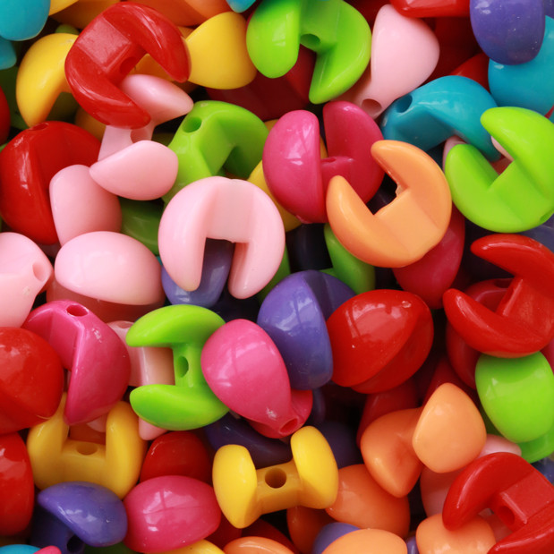  Geçmeli Plastik Boncuk 10mm Pb006