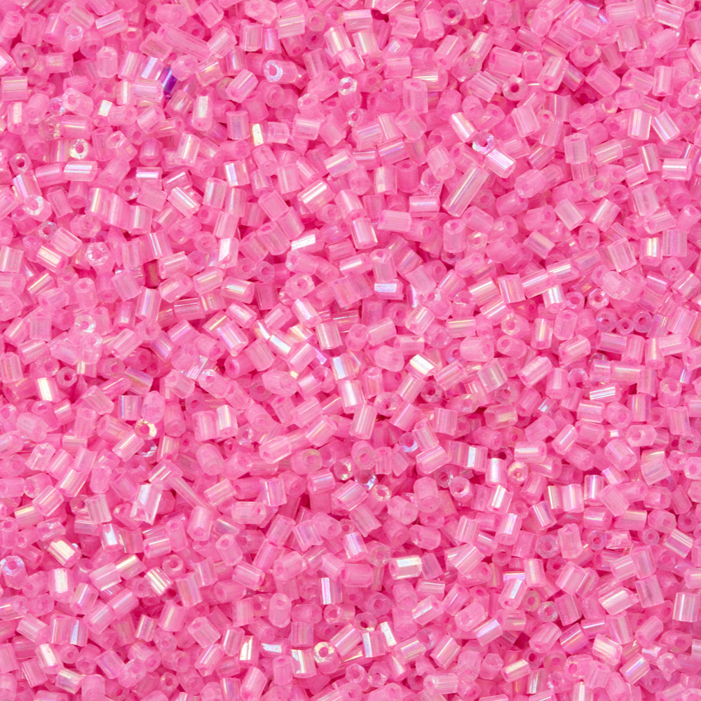 Pembe Kısa Boru Kesme Boncuk Boru0010