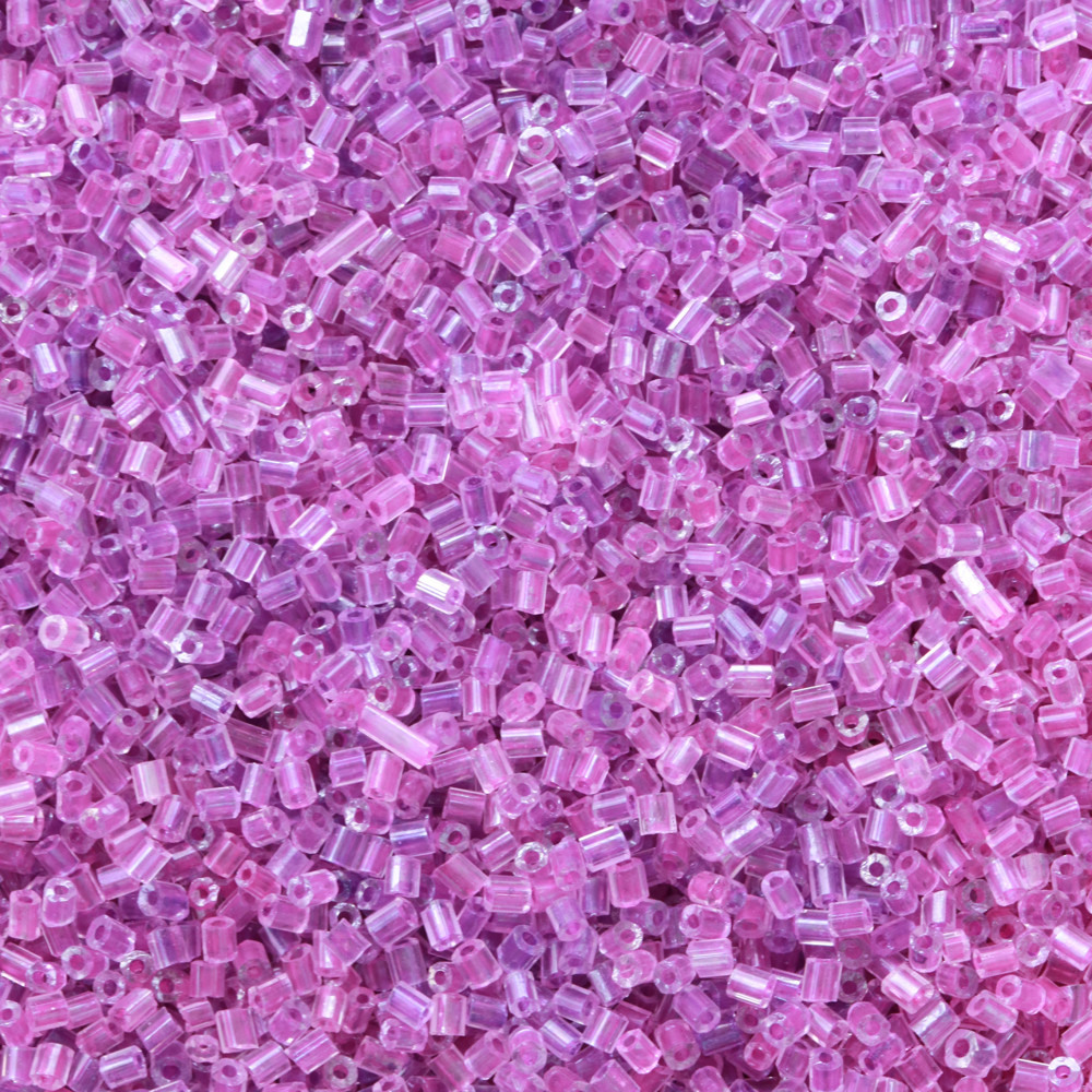 Fuşya Kısa Boru Kesme Boncuk Boru0032