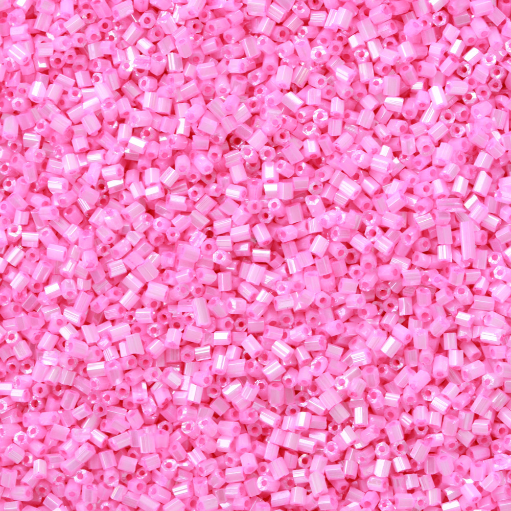 Pembe Kısa Boru Kesme Boncuk Boru0037