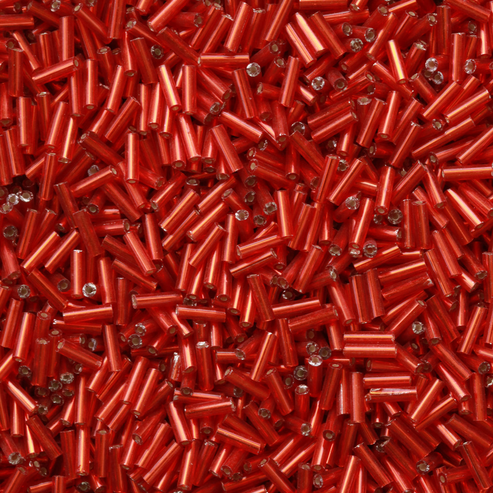 Kırmızı Uzun Boru Kesme Boncuk Boru0083