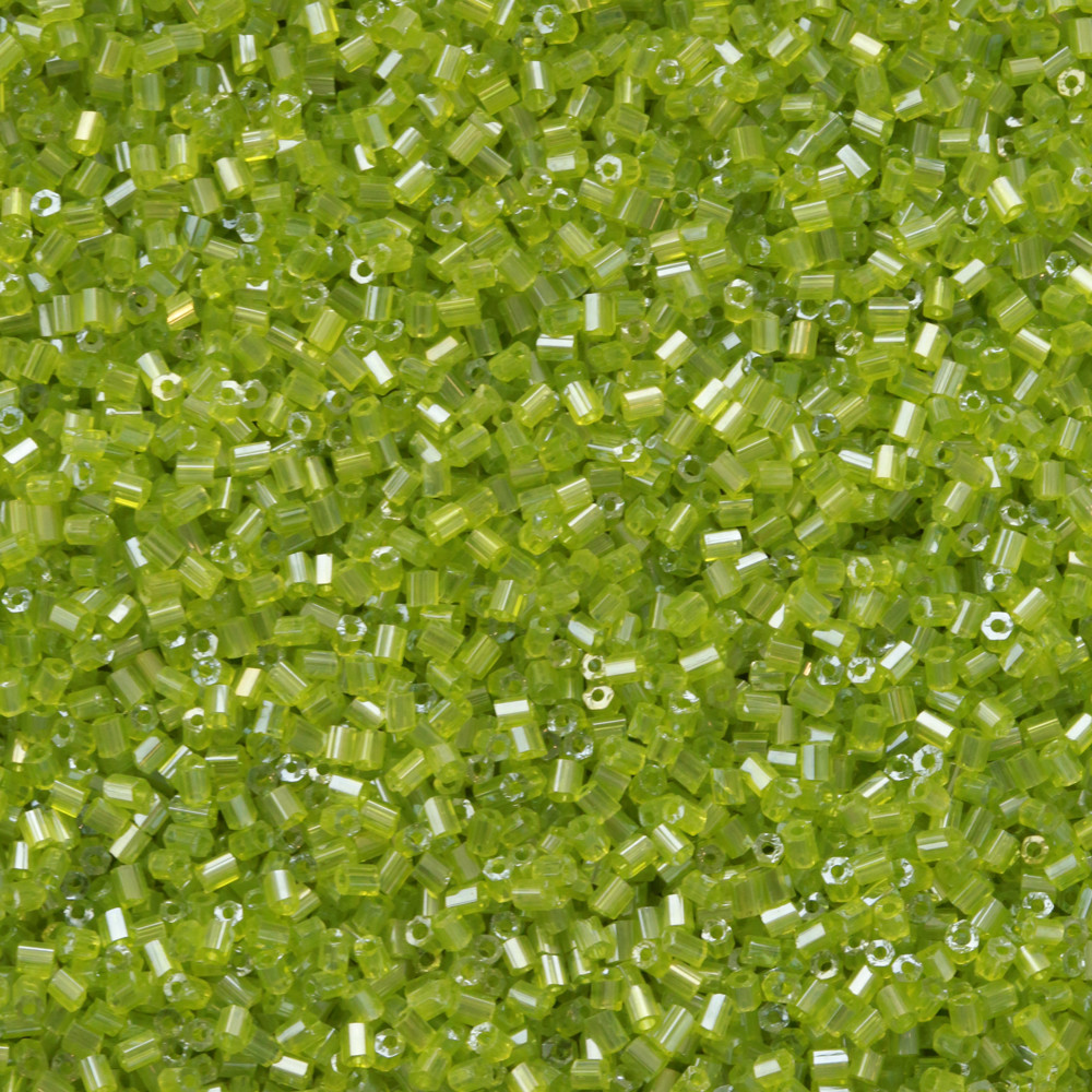 Yeşil Kısa Boru Kesme Boncuk Boru0073