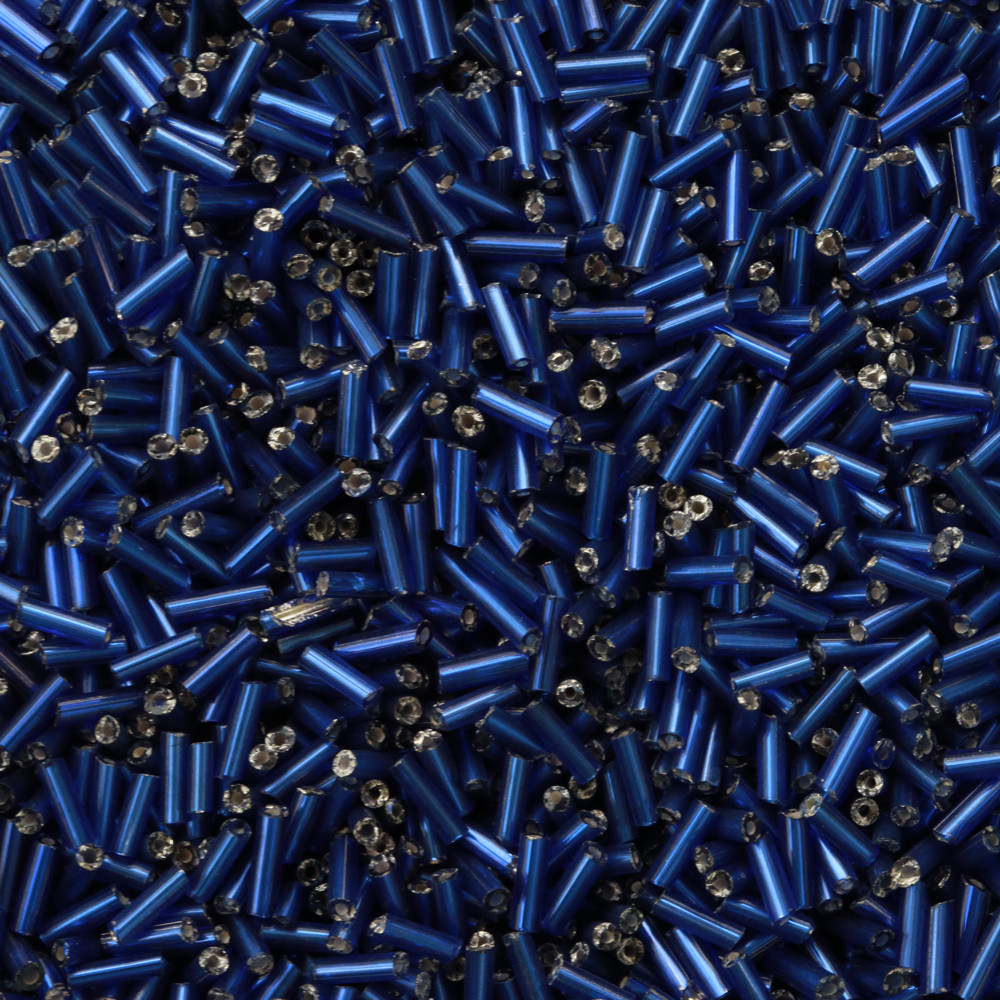 Lacivert Uzun Boru Kesme Boncuk Boru0093