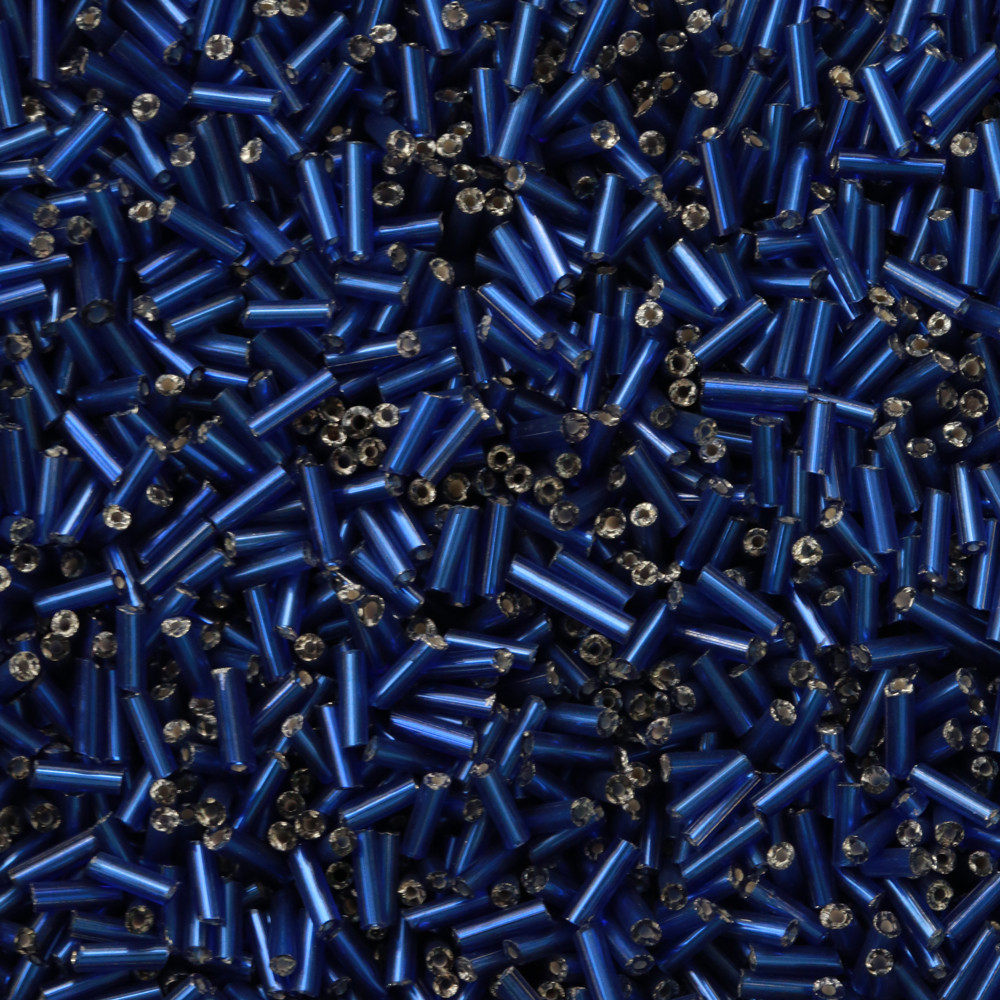 Lacivert Uzun Boru Kesme Boncuk Boru0095