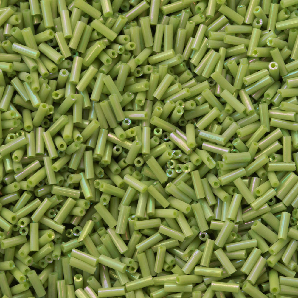 Yeşil Uzun Boru Kesme Boncuk Boru0096