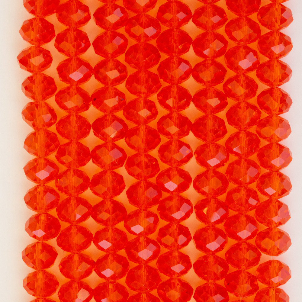 Turuncu 8mm Kristal Boncuklar Krs0228