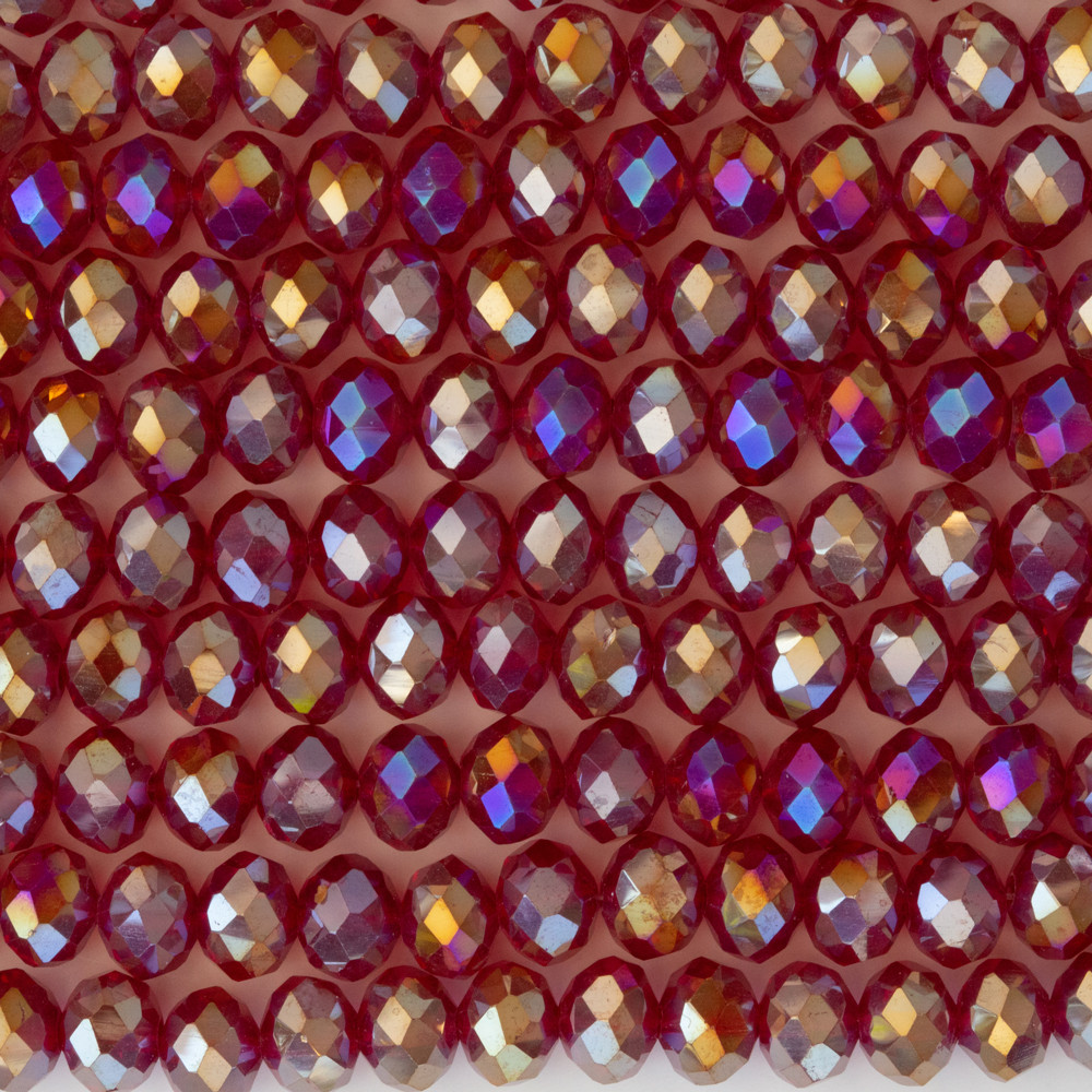 Alaca Bordo 8mm Kristal Boncuklar Krs0229