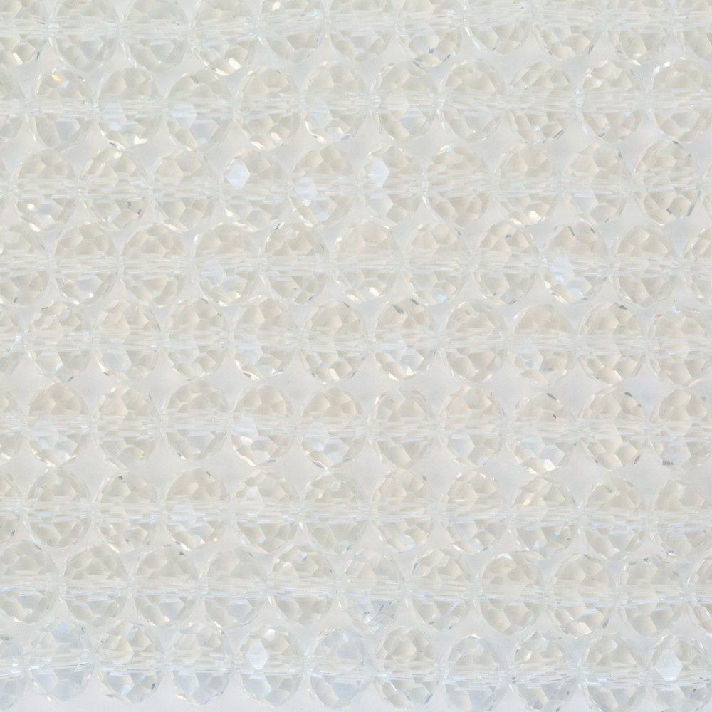 Şeffaf Beyaz 8mm Kristal Boncuklar Krs0262