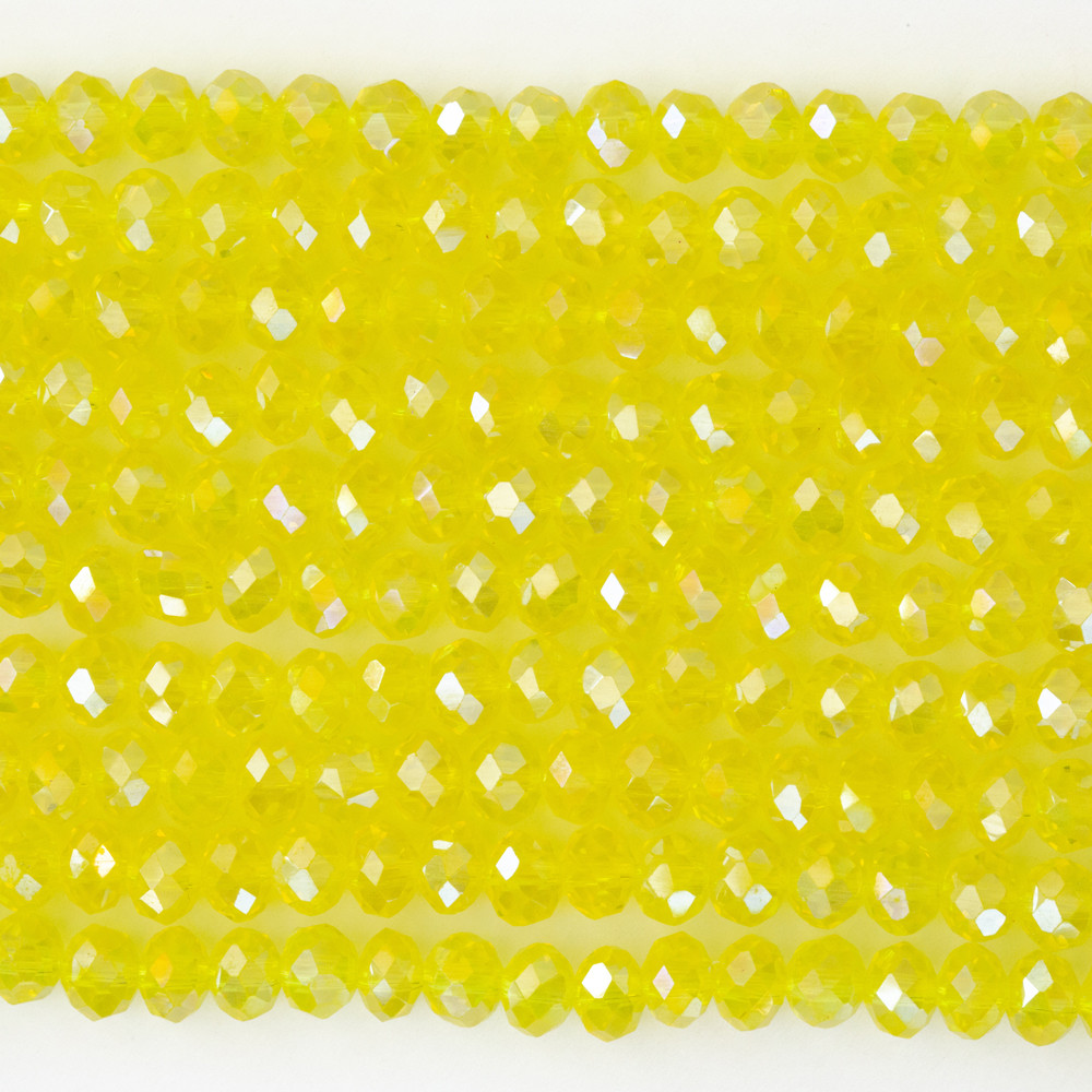 Sarı 6mm Kristal Boncuklar Krs0170