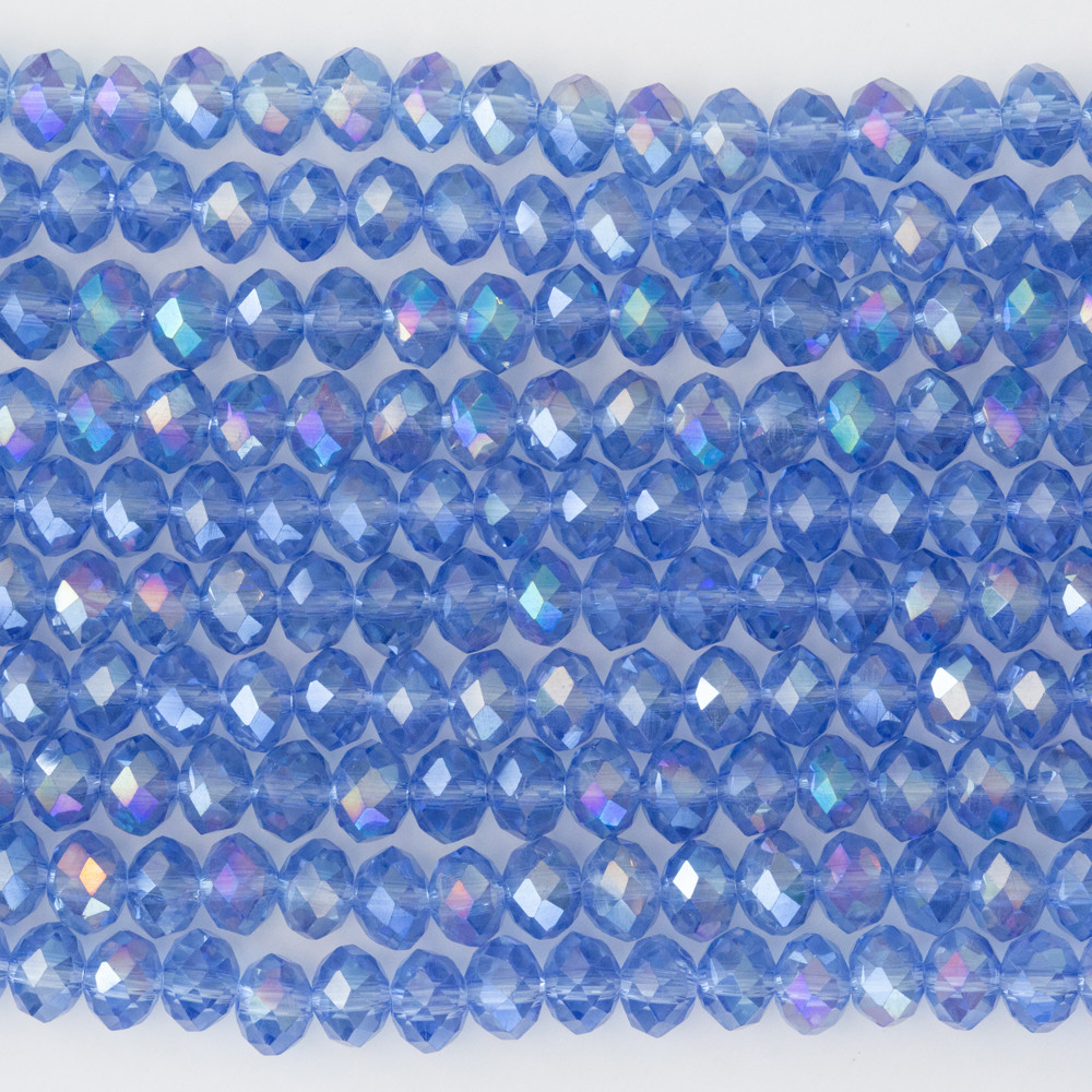 Alaca Mavi 6mm Kristal Boncuklar Krs0181