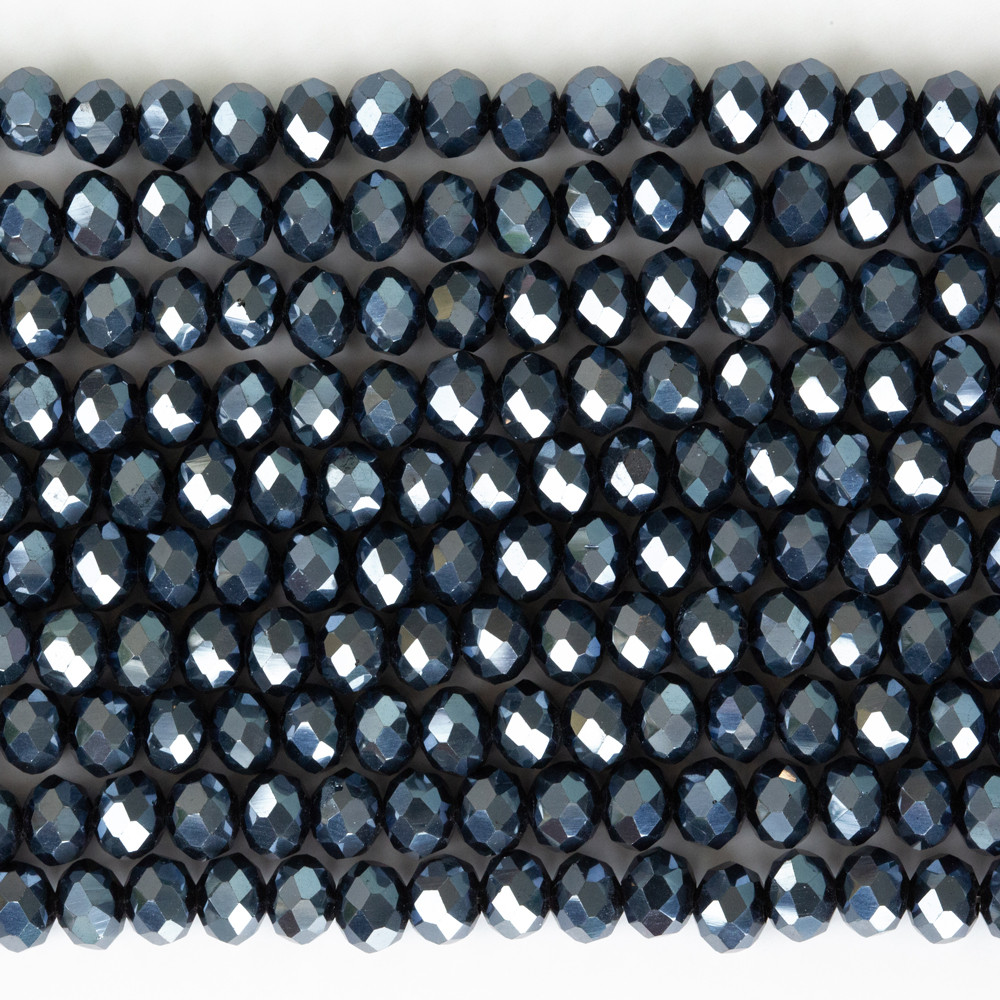 Antrasit 6mm Kristal Boncuklar Krs0191