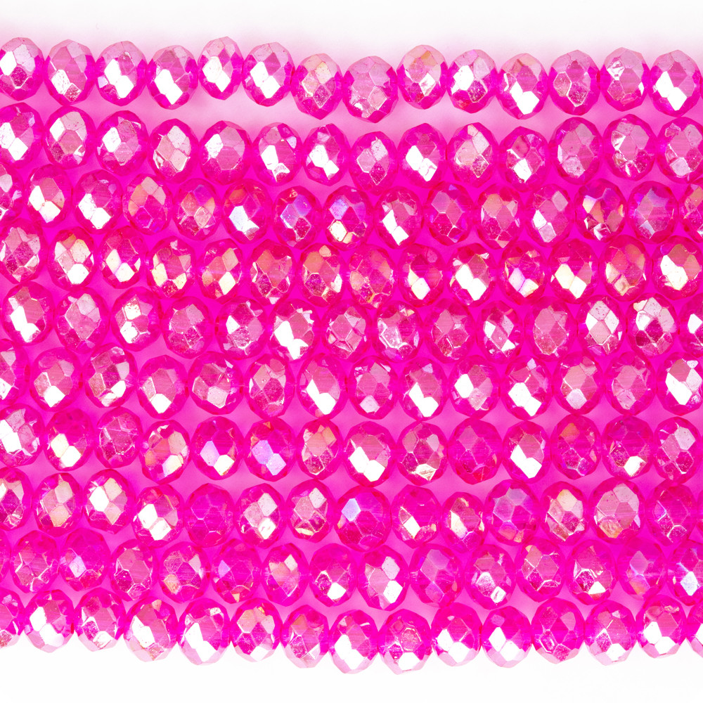 Alaca Pembe 6mm Kristal Boncuklar Krs0195