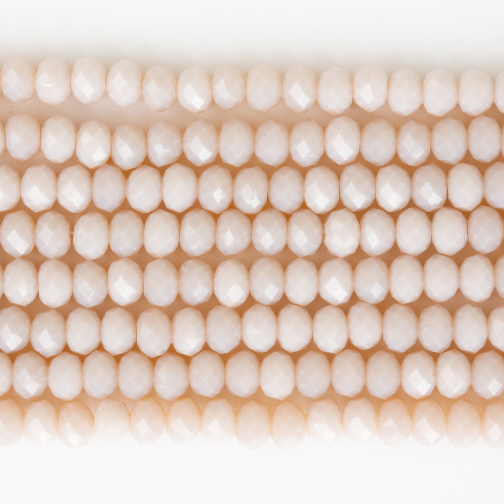 Pudra Pembe 6mm Kristal Boncuklar Krs0200