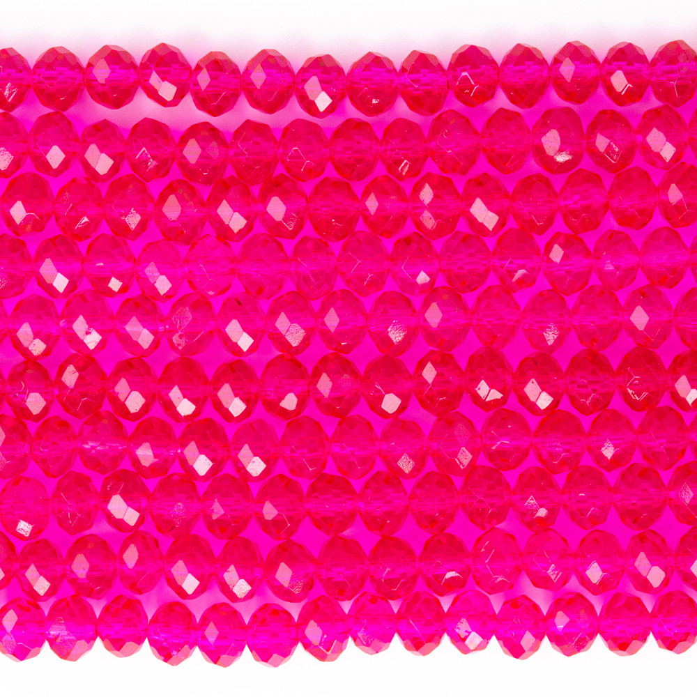 Pembe 6mm Kristal Boncuklar Krs0201