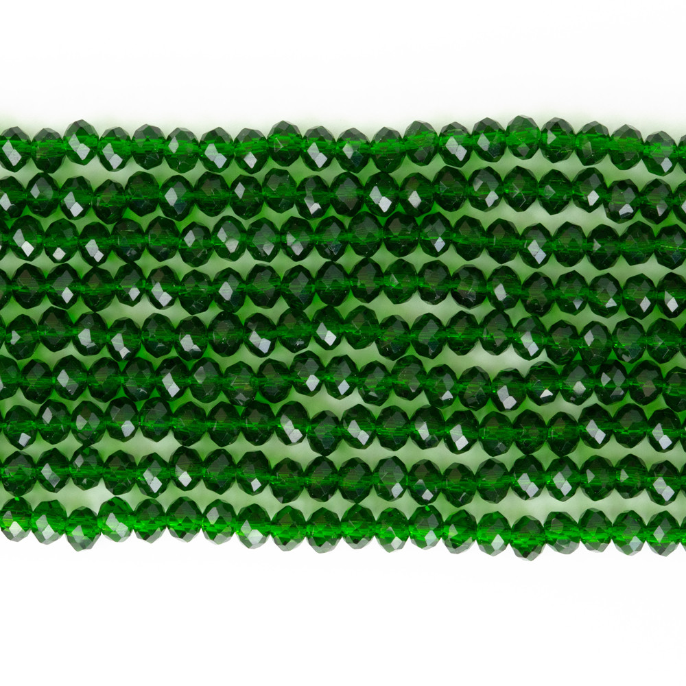 Yeşil 4mm Kristal Boncuklar Krs0109