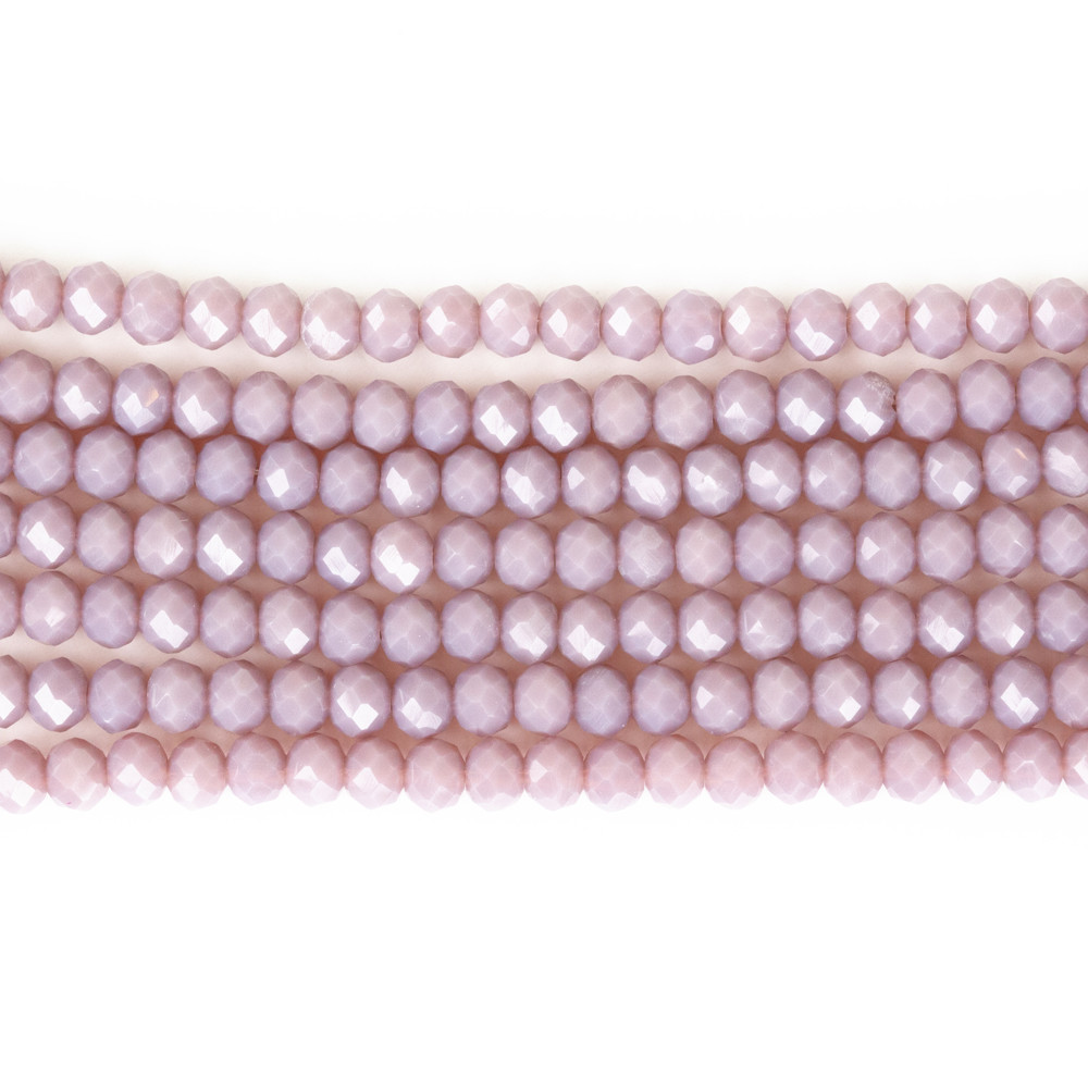 Lila 4mm Kristal Boncuklar Krs0125