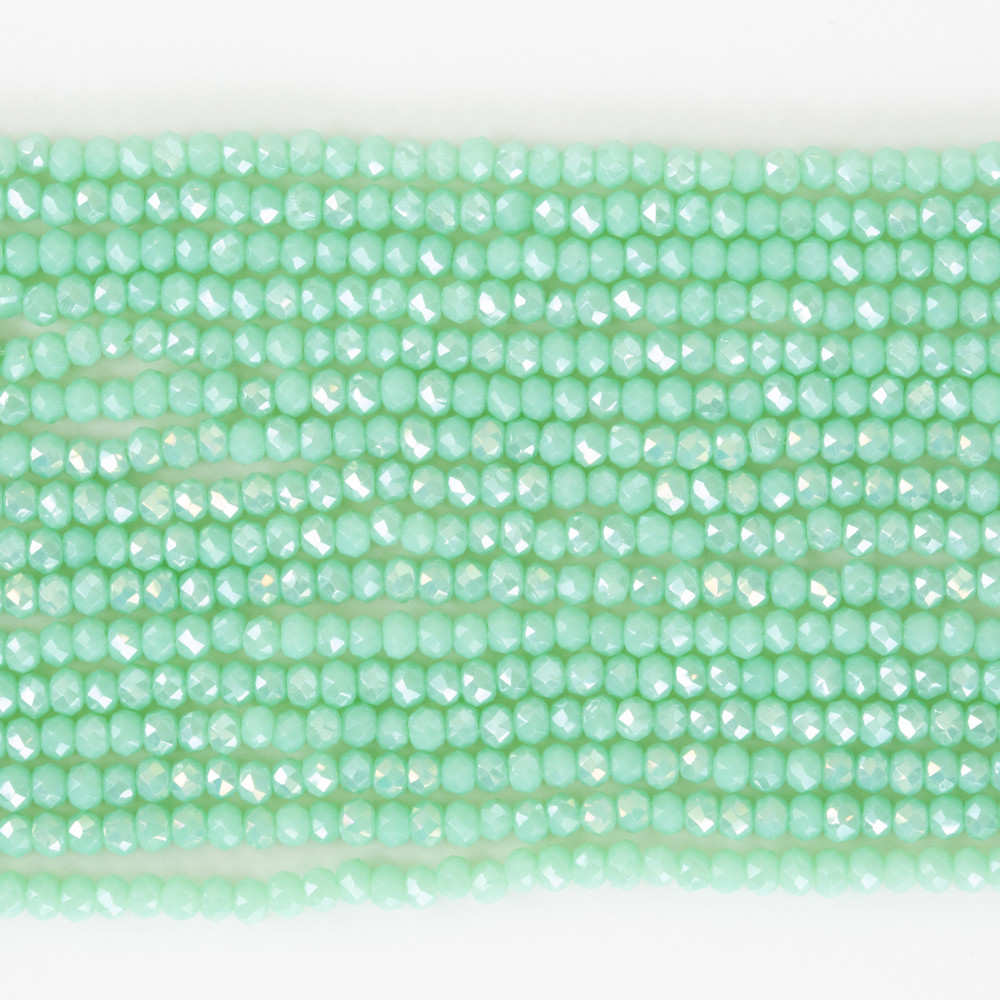Su Yeşili 3mm Kristal Boncuklar Krs0032