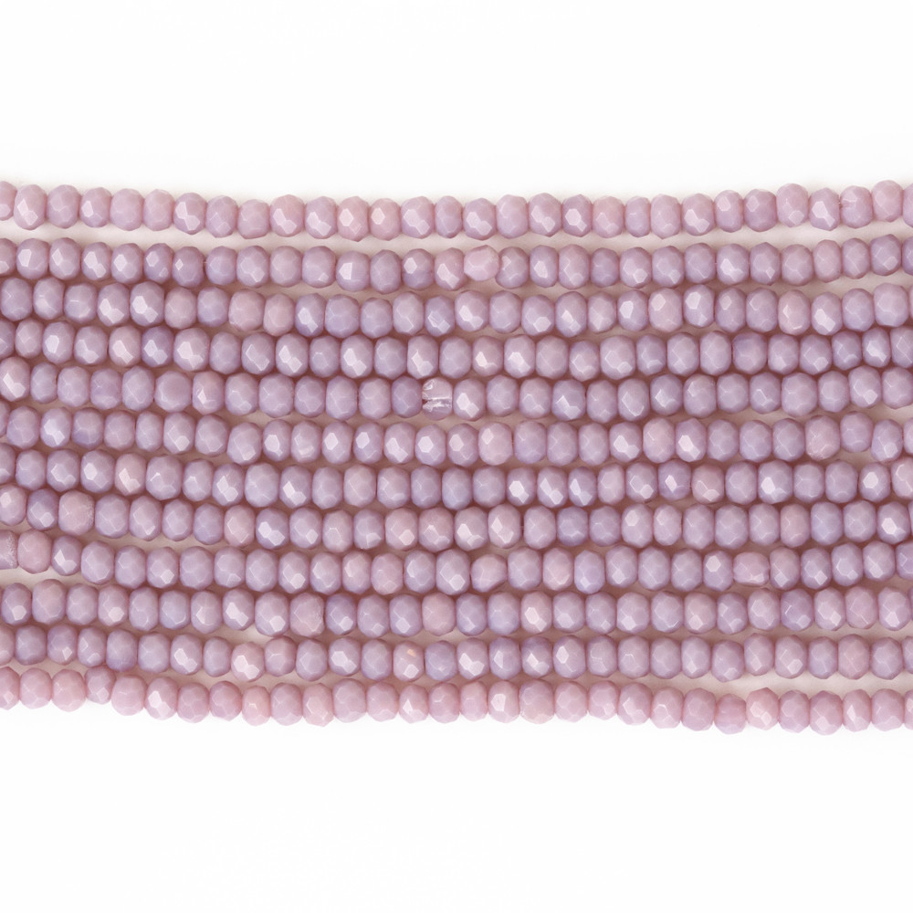 Lila 3mm Kristal Boncuklar Krs0038