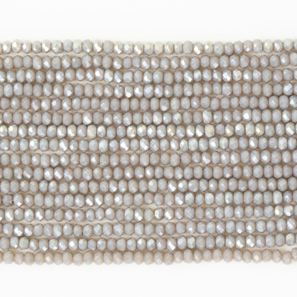 Gri 3mm Kristal Boncuklar Krs0044