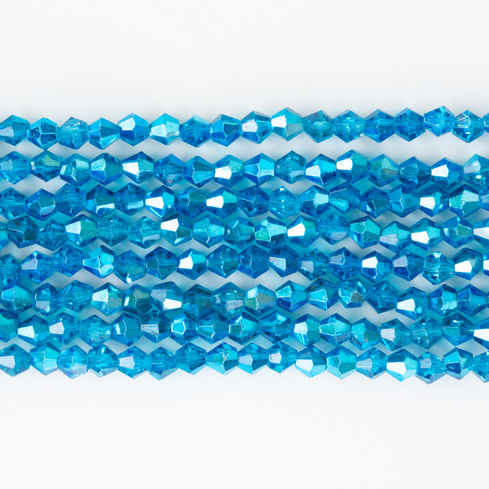 Alaca Mavi 4mm Pramit Kristal Boncuklar Krs0058