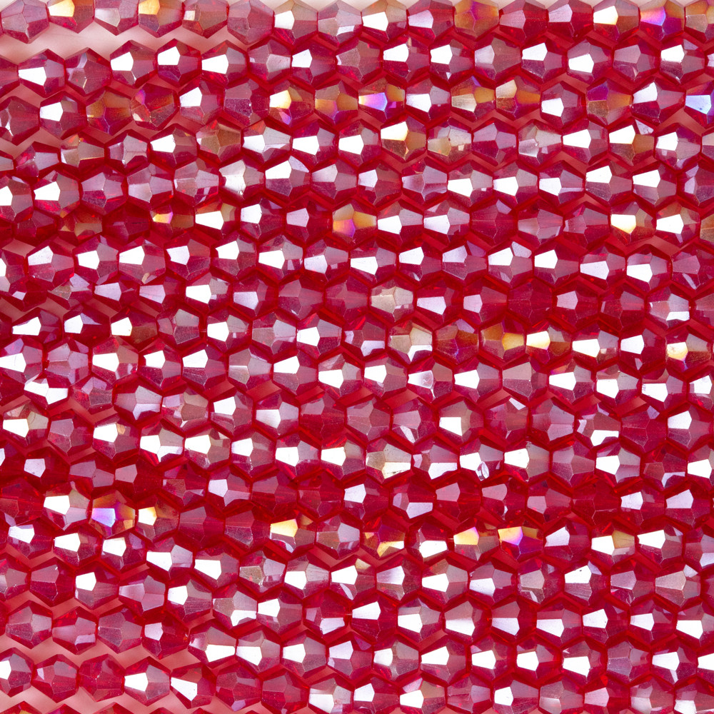 Bordo 4mm Pramit Kristal Boncuklar Krs0071