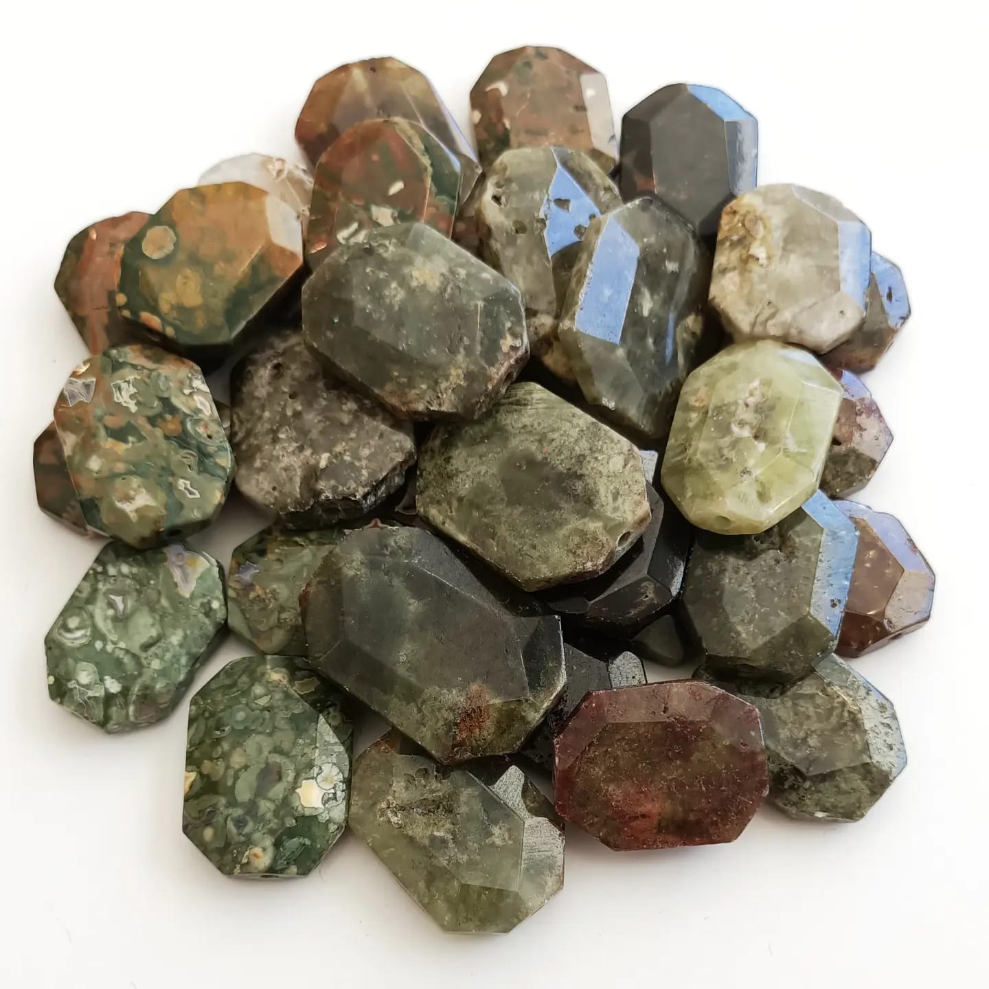 Tekli YEŞİL APATİT Doğal Taş Takı Aparatı