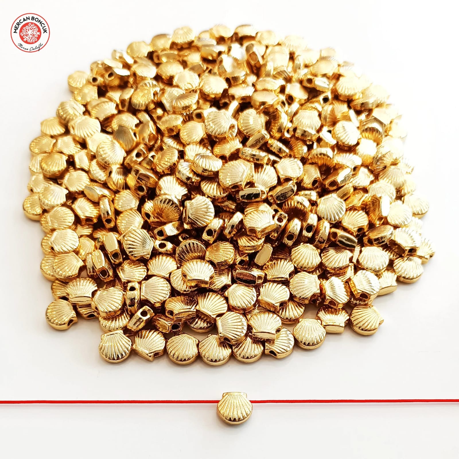  Kaplama Midye Kolye Ucu