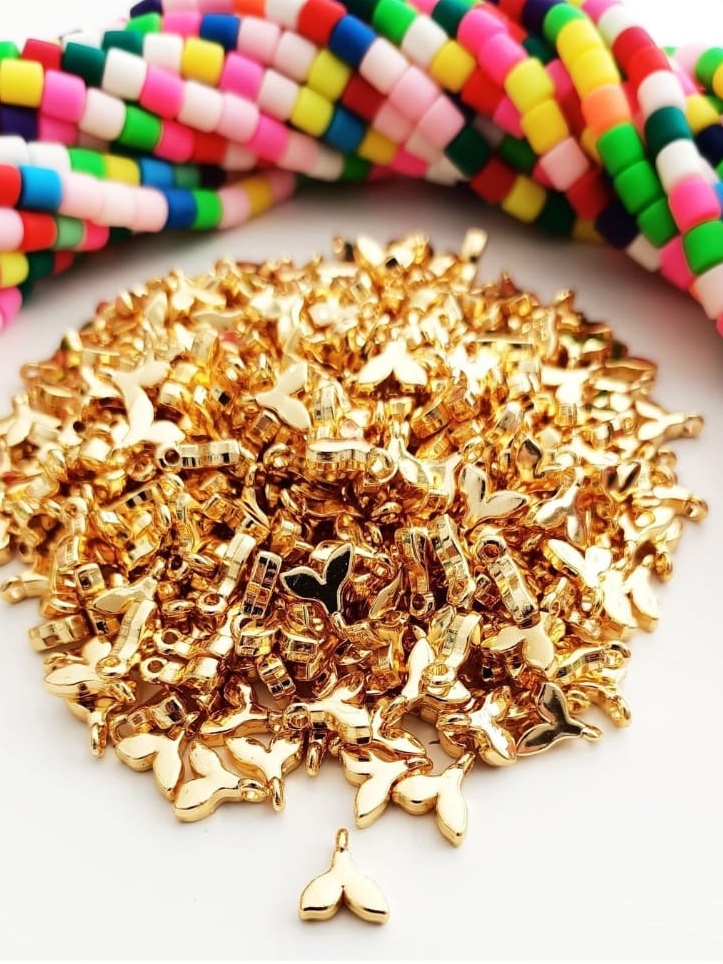  Altın Kaplama Balık Kuyruk Kolye Ucu