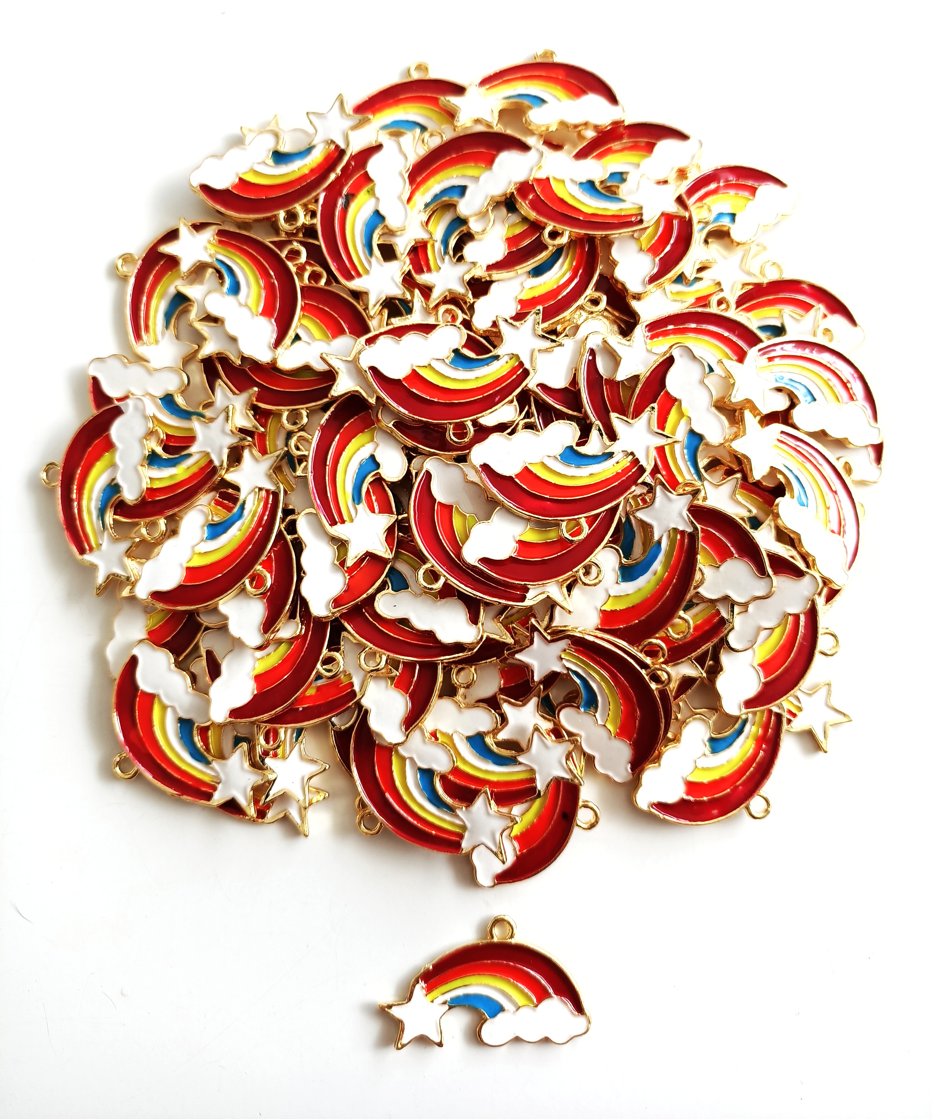 Gold Mineli Yıldızlı Gökkuşağı