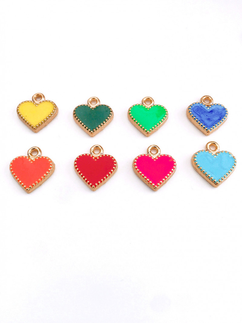 Mineli Kalp kolye Ucu