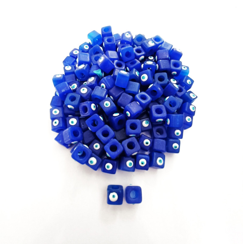 Koyu Mavi Mini Plastik Nazar Boncuğu