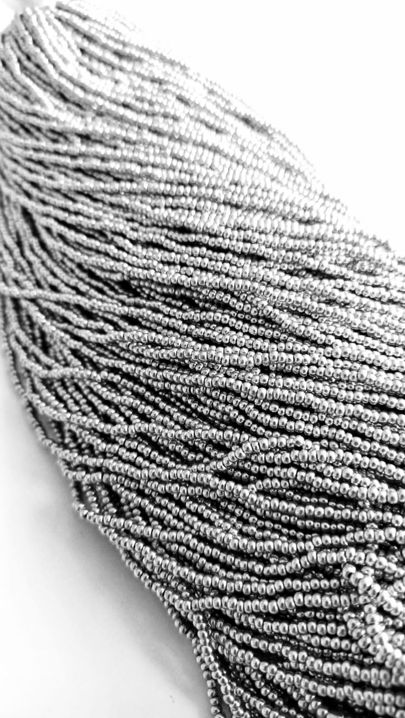 Preciosa 11/0 Silver Kum Boncuk