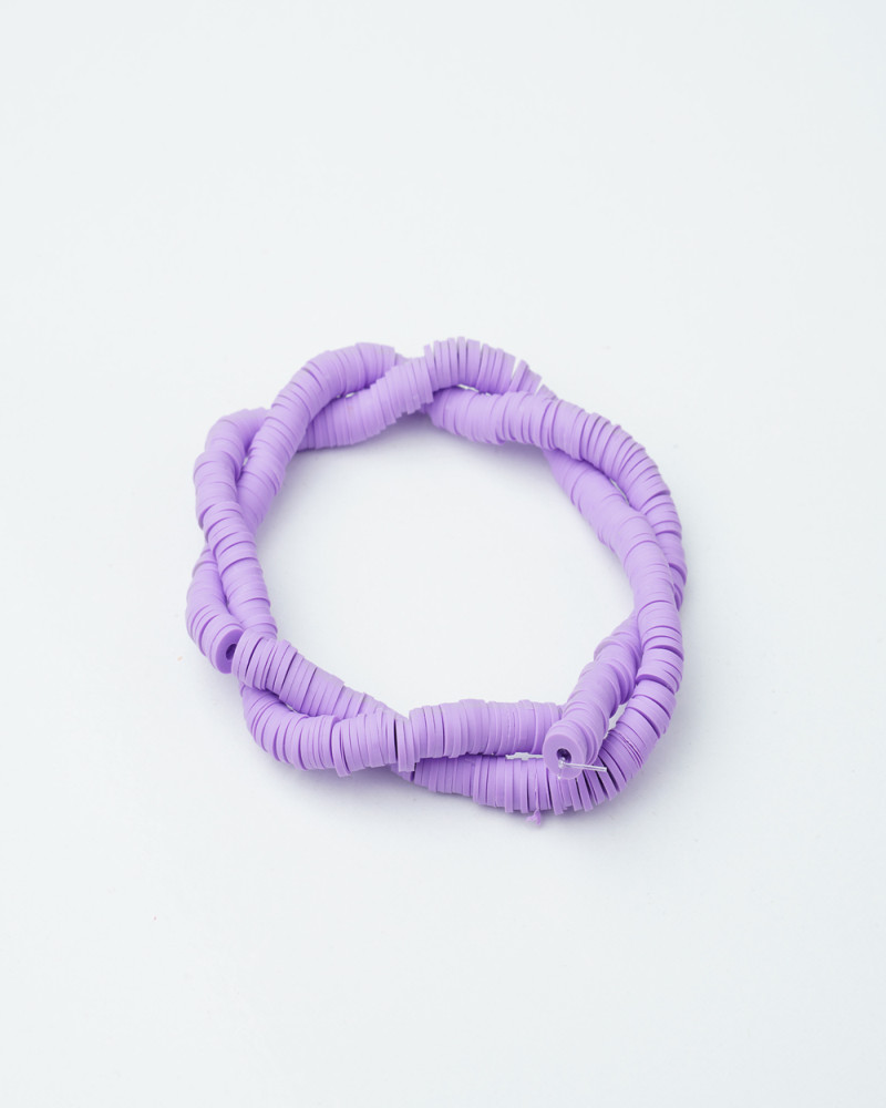 Lila Fimo Boncuk Fb0028