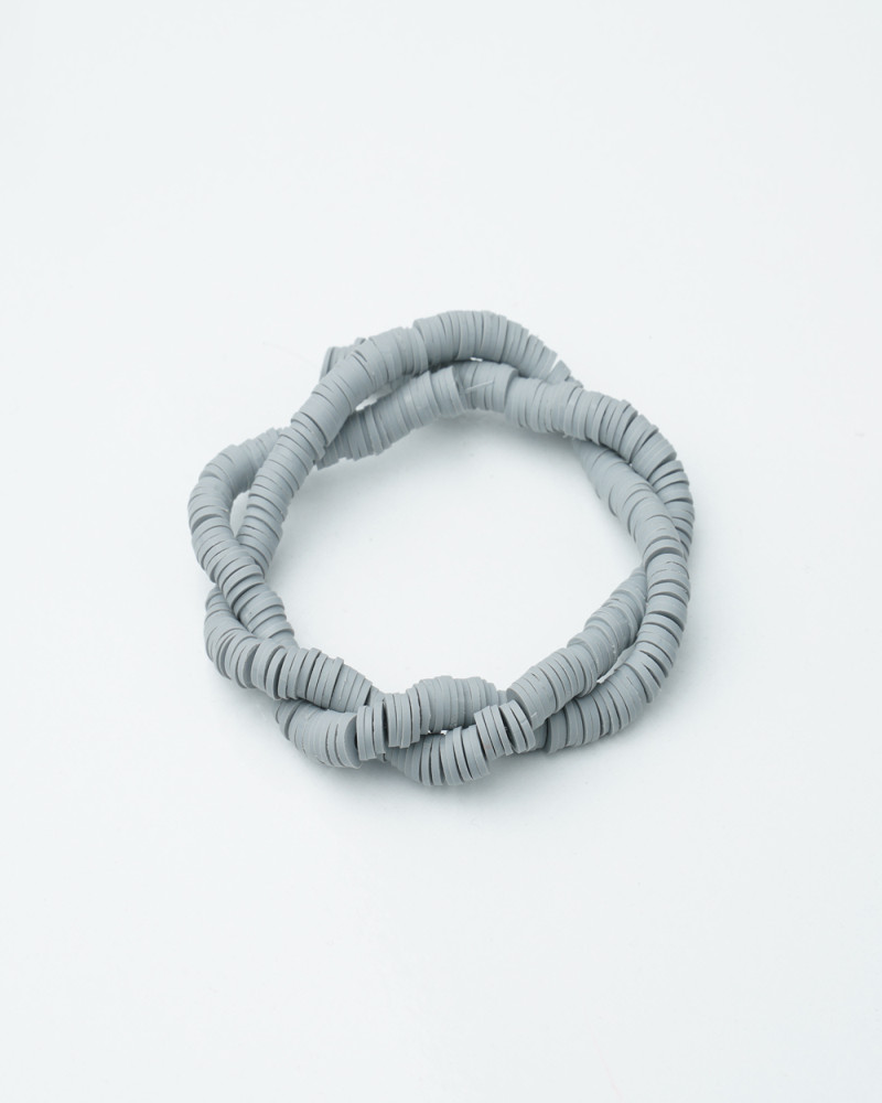 Gri Fimo Boncuk Fb0144