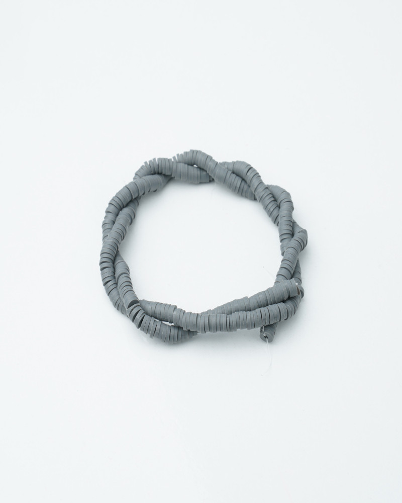 Gri Fimo Boncuk Fb0175