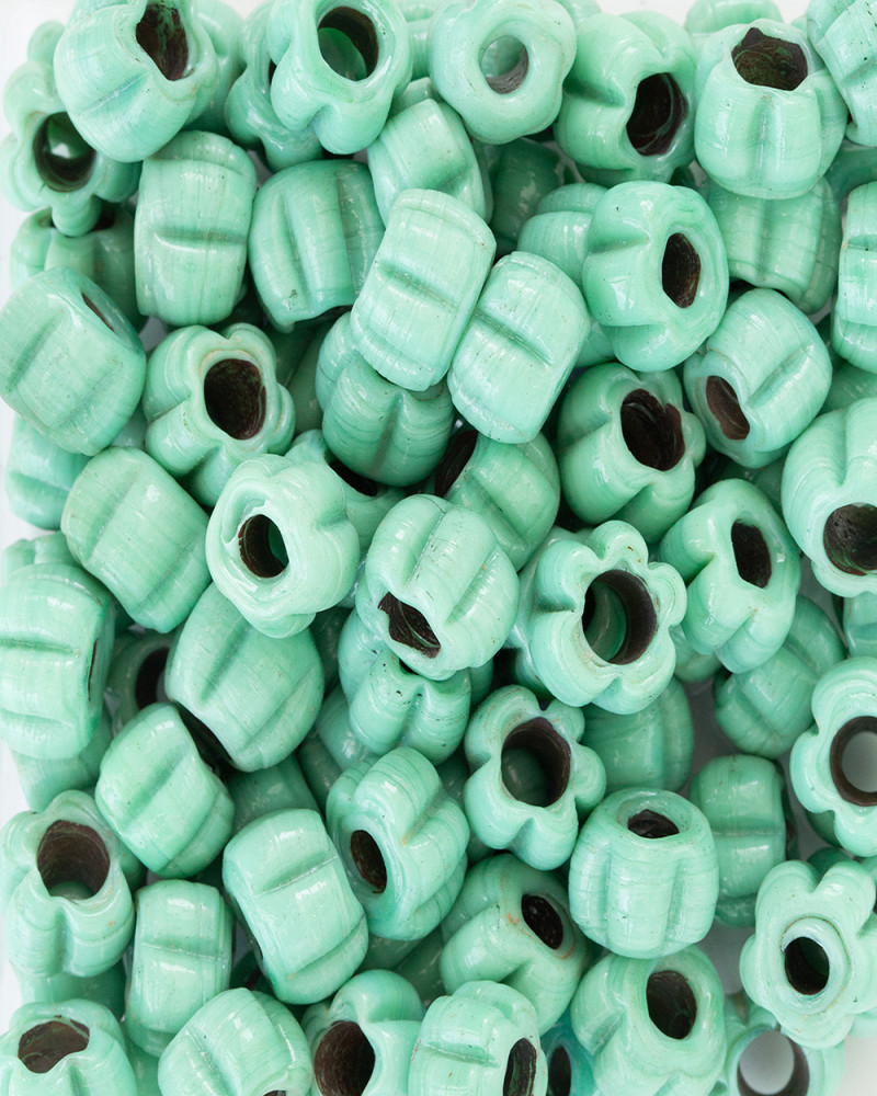 Mint Yeşil Çiçek Cam Boncuk Scb0034