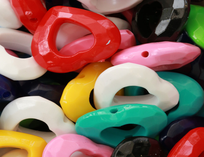  2cm Plastik Kalp Pb016